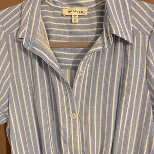 Gingham striped dress